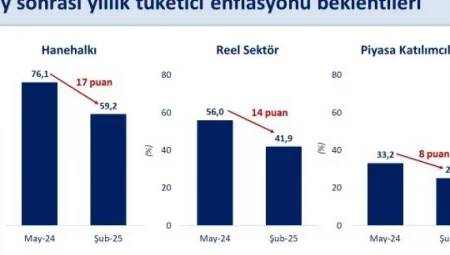 Reel Sektörün 12 Aylık Enflasyon Beklentisi Yüzde 41,9’a Geriledi