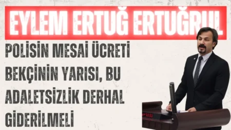 CHP’li Eylem Ertuğ Ertuğrul: ‘Polisin mesai ücreti bekçinin yarısı, bu adaletsizlik derhal giderilmeli’