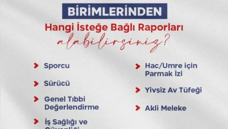 Özel Amaçlı Sağlık Raporlarında Yeni Dönem: ‘İşlem Kodu’ ile Kolay Başvuru ve Güvenli Ödeme